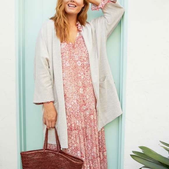 DONNI. | RIB SWEATER COAT - Picture 3 of 8